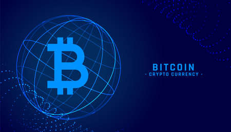digital decentralized bitcoin cryptocurrency technology background