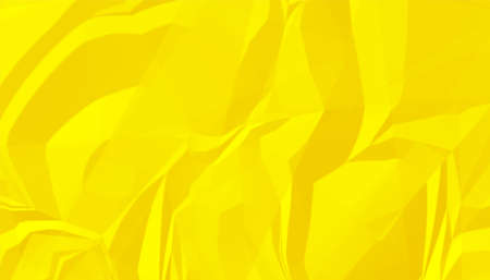 bright yellow crumpled wrinked paper texture backgroundのイラスト素材