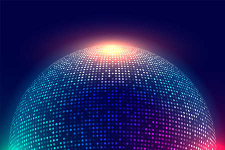 shiny disco ball music backgroundのイラスト素材