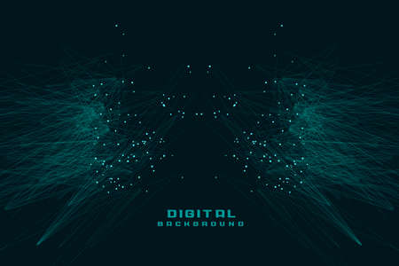 network particles connection technology backgroundのイラスト素材