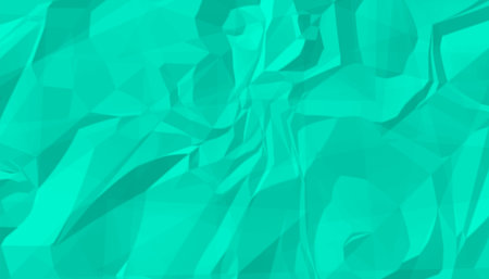turquoise crumpled wrinkled paper texture backgroundのイラスト素材