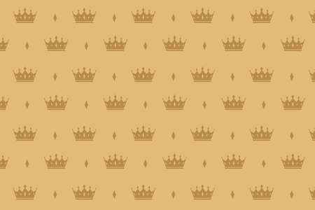 luxury crown pattern premium backgroundのイラスト素材