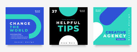 trendy social media promotional post banner designのイラスト素材