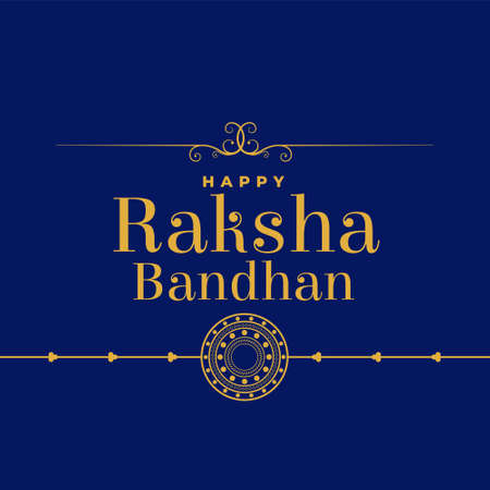flat raksha bandhan festival backgroundのイラスト素材