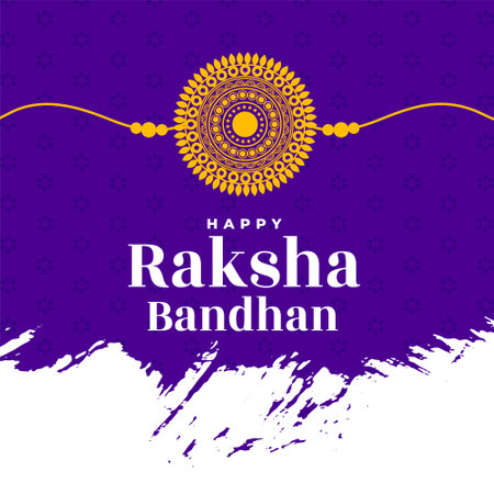 traditional raksha bandhan festival greeting designのイラスト素材