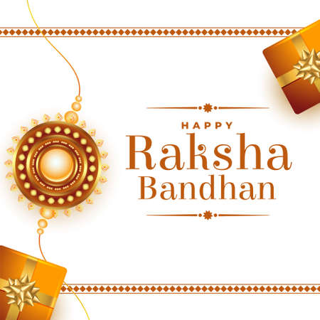 raksha bandhan gifts festival card designのイラスト素材