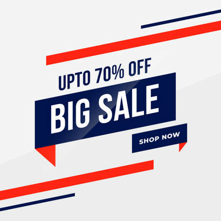 modern trendy big sale banner template design