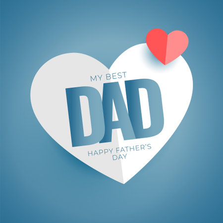 my best dad message for fathers dayのイラスト素材