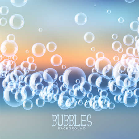 soap water bubbles background designのイラスト素材
