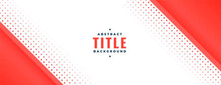 banner with red diagonal shape and halftoneのイラスト素材
