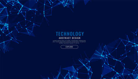 technology network mesh connection lines backgroundのイラスト素材