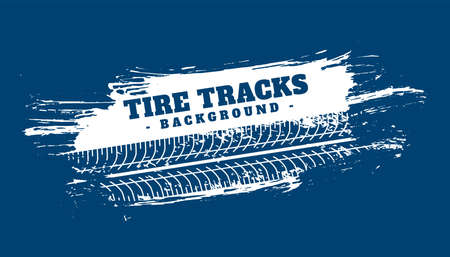tire track abstract blue backgroundのイラスト素材