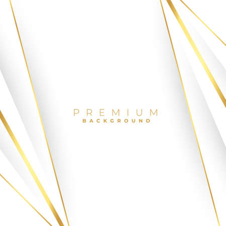 straight golden lines on white backgroundのイラスト素材