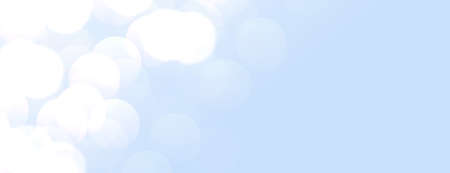 elegant sky blue banner with bokeh lightsのイラスト素材