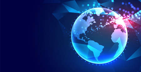 digital earth concept technology backgroundのイラスト素材