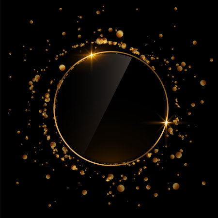 sparkle glitter frame burst backgroundのイラスト素材