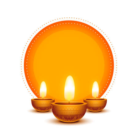 indian diwali festival card with text spaceのイラスト素材