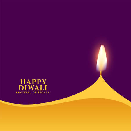 happy diwali traditional minimalist style simple card designのイラスト素材