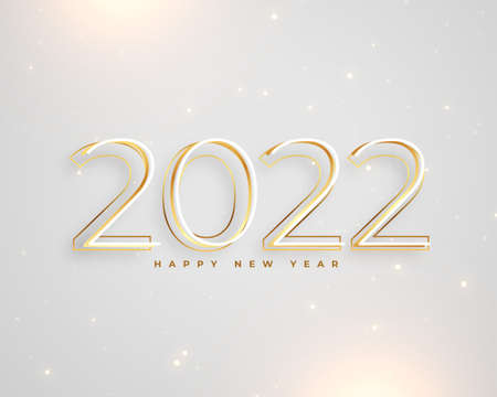 clean minimal style 2022 happy new year background