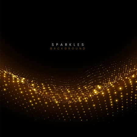 sparkles motion wave shimmering backgroundのイラスト素材