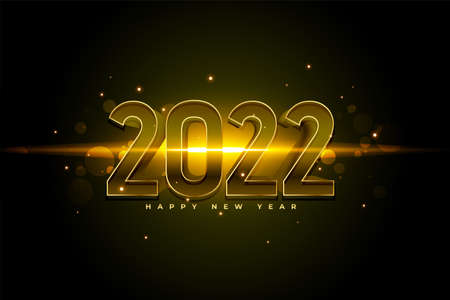 2022 new year light effect celebration card designのイラスト素材