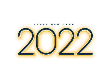 happy new year 2022 wishes card in 3d style