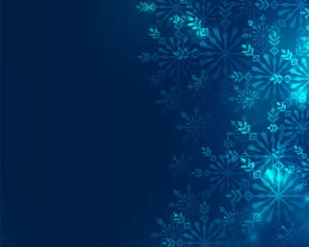 christmas snowflakes background with text spaceのイラスト素材