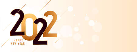 modern 2022 new year bokeh background design