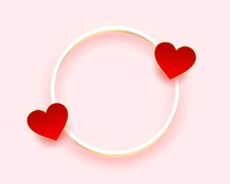 simple valentines day wishes card with text spaceのイラスト素材