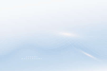 elegant blue background with wavy lines designのイラスト素材