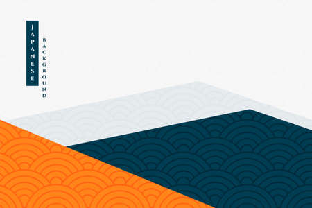 geometric japanese pattern traditional backgroundのイラスト素材