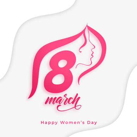 stylish womens day celebration card design