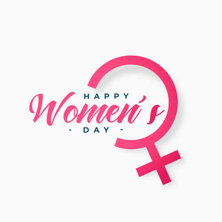 womens day card with female symbolのイラスト素材