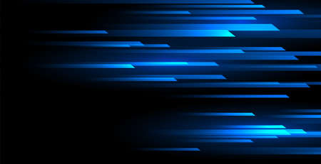 blue horizontal speed motion lines backgroundのイラスト素材