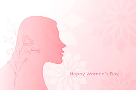 international womens day event lovely pink card designのイラスト素材