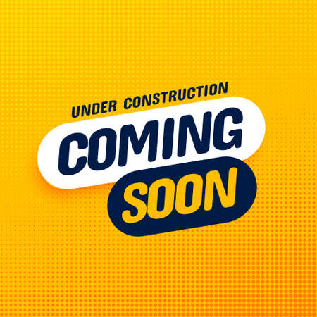 coming soon under construction social media poster design