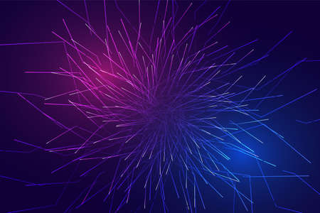 digital fractal lines background designのイラスト素材