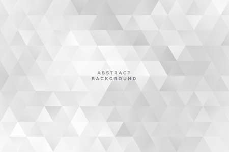 white triangles low poly style backgroundのイラスト素材