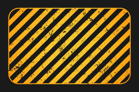 black and yellow stripes warning backgroundのイラスト素材