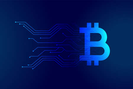 bitcoin cryptocurrency technology digital background