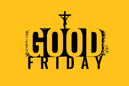 flat good friday holy week background designのイラスト素材