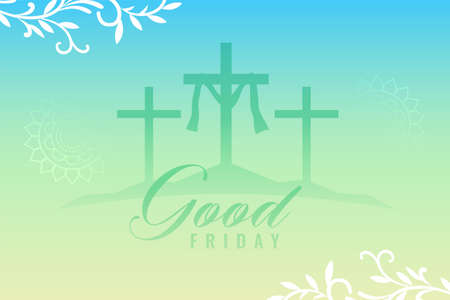 wishes card for good friday holy weekのイラスト素材