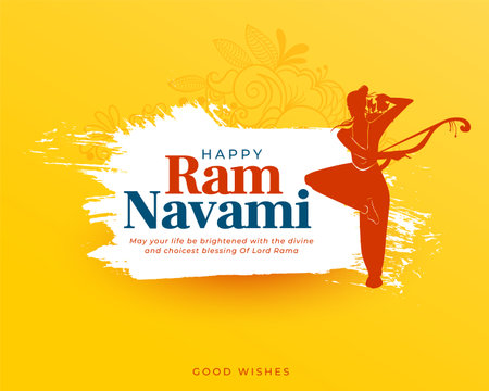 greeting design for ram navami festivalのイラスト素材