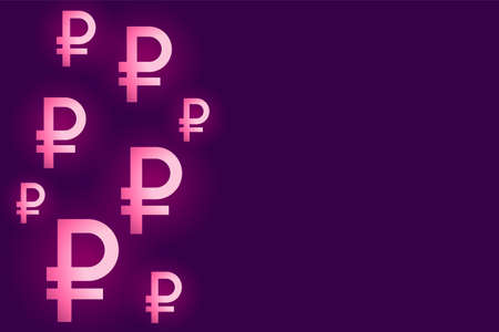 ruble currency payment symbol background designのイラスト素材