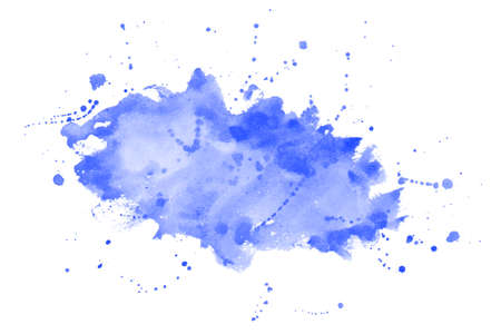 blue abstract watercolor stain texture backgroundのイラスト素材