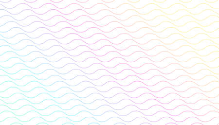 minimalist wave pattern colorful backgroundのイラスト素材
