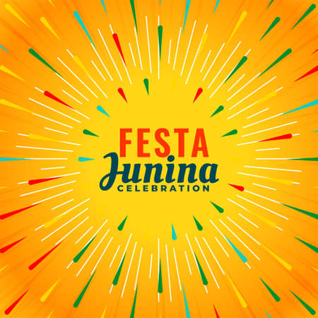 festa junina celebration card with bursting confettiのイラスト素材