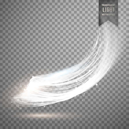 transparent light effect in curvy style shapeのイラスト素材