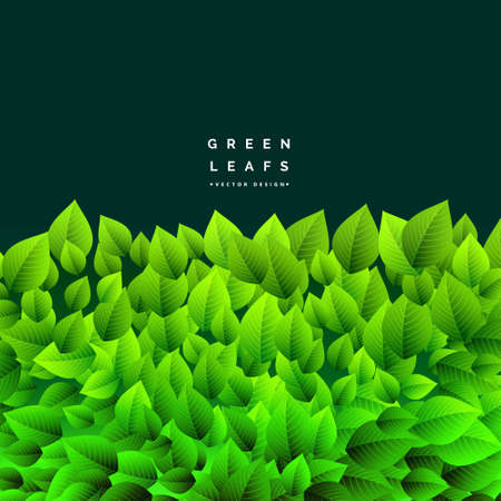 bunch of green leafs eco nature backgroundのイラスト素材