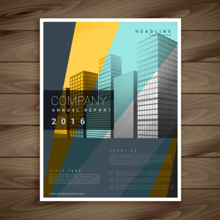 modern company brochure design in multi color styleのイラスト素材